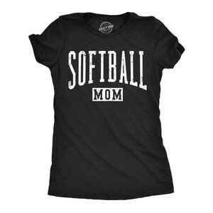 Womens Funny T Shirts Softball Mom Sarcastic Mothers Day Gift Tee For Ladies